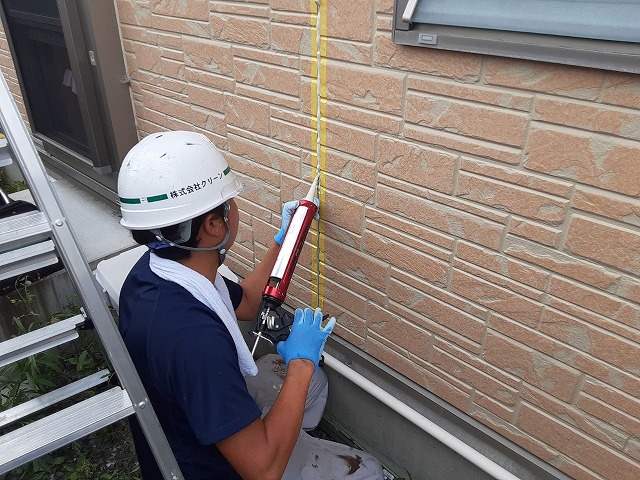 南アルプス市目地打ち替え